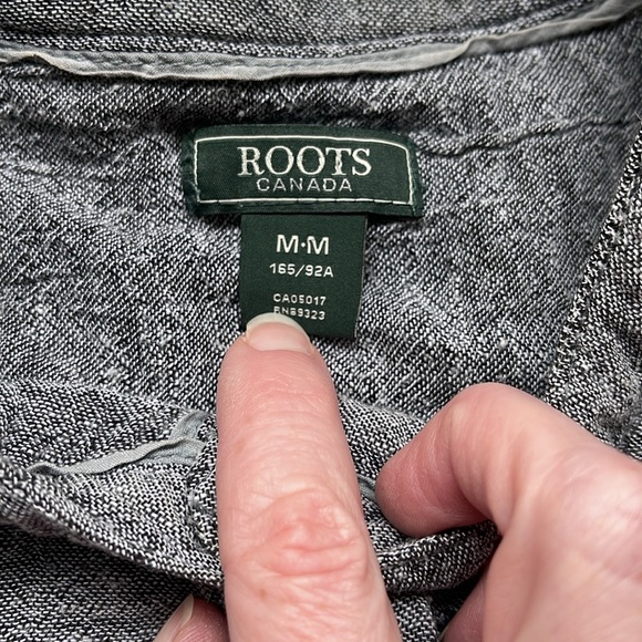 Roots Long Sleeve Linen Dress Size Medium - Picture 7 of 11